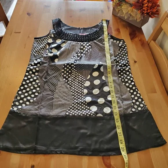 She's Cool - Vibe Slip Dress - Black/White - Picture 7 of 11